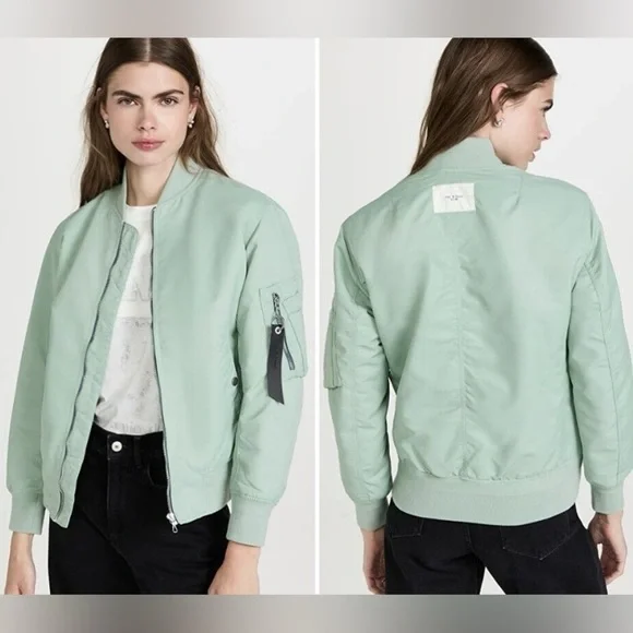 Rag & Bone Manstone Bomber Jacket sage green